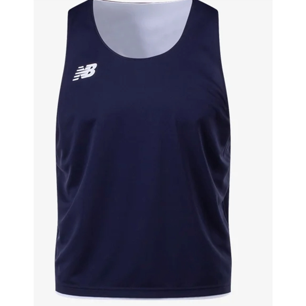 New Balance Reversible Mesh Jersey Blue Navy White Size S/M Football Soccer